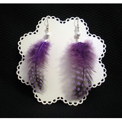 Boucles d'oreille en plumes