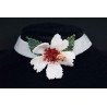 Collier ras du cou en peyote "hibiscus"