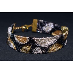 Bracelet en wire wrapping tissé