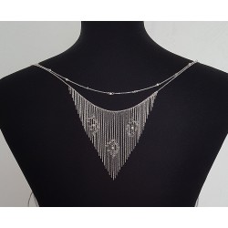 Bijou de dos pour mariée en argent 925