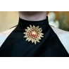 Broche soleil Swarovski - chic et sophistiqué
