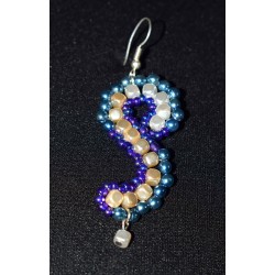 Collier et boucles d'oreille tissés en S - chic et raffiné