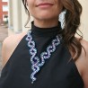Collier et boucles d'oreille tissés en S - chic et raffiné