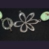 Collier floral perlé raffiné