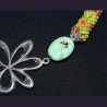 Collier floral perlé raffiné