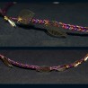 Serre-tête en wire wrapping bohème violet