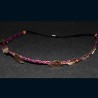 Serre-tête en wire wrapping bohème violet