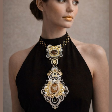 Bijou de vêtement cravate en soutache - élégant et féminin