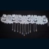 Collier dentelle argentée ras du cou