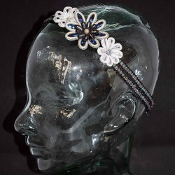 Serre-tête floral en soutache bohème chic