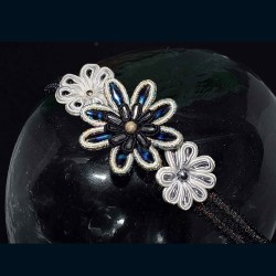 Serre-tête floral en soutache bohème chic