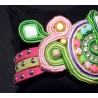 Bracelet perlé en soutache bohème chic coloré