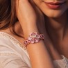 Bracelet floral perlé en soutache bohème chic