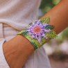 Bracelet perlé en shibori bohème chic