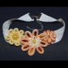 Ras du cou floral en soutache bohème chic