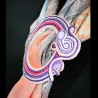 Boucle de foulard en soutache bohème chic