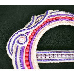 Boucle de foulard en soutache bohème chic