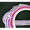 Boucle de foulard en soutache bohème chic