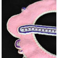 Boucle de foulard en soutache bohème chic