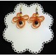 Boucles d'oreille en lacet plastique
