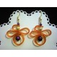 Boucles d'oreille en lacet plastique