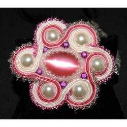 Serre-tête floral en soutache bohème chic