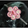 Serre-tête floral en soutache bohème chic