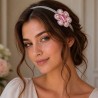 Serre-tête floral en soutache bohème chic