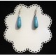 Boucles d'oreille en perles semi précieuses "Turquoise"