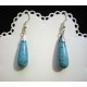 Boucles d'oreille en perles semi précieuses "turquoise"
