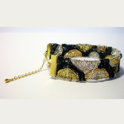 Bracelet bohème chic en wire wrapping tissé