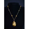 Collier bohème chic en wire wrapping et papillon