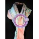 Boucle de foulard en soutache et perle