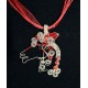 Collier en wire wrapping et perles "cheval"