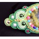 Barrette à cheveux en soutache et perles
