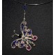 Collier en wire wrapping au papillon
