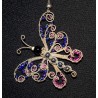 Collier en wire wrapping au papillon