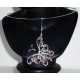 Collier en wire wrapping au papillon