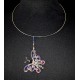 Collier en wire wrapping au papillon