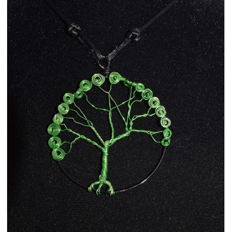 Collier en wire wrapping "arbre de vie"