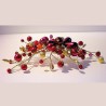 Peigne de cheveux wire wrapping  bohème chic bordeaux