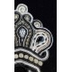 Broche de cravate en soutache