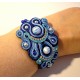Bracelet en soutache et perles