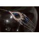 Bijoux de tête aux swarovski bleu et cristal
