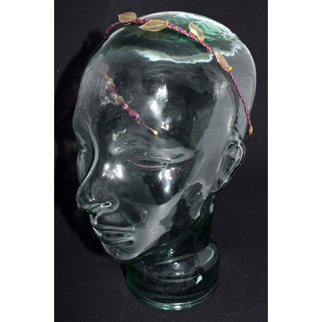 Serre tête en wire wrapping et feuilles filigranes