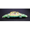 Bijou cheveux en soutache bohème chic vert