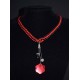 Collier en noeuds chinois et breloques