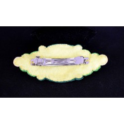 Bijou cheveux en soutache bohème chic vert