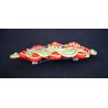 Bijou cheveux en soutache bohème chic rouge