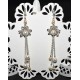 Boucles d'oreille en chaine et perles